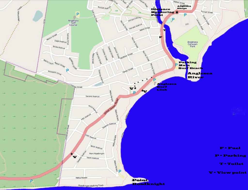 Map of
                Anglesea on Great Ocean Road